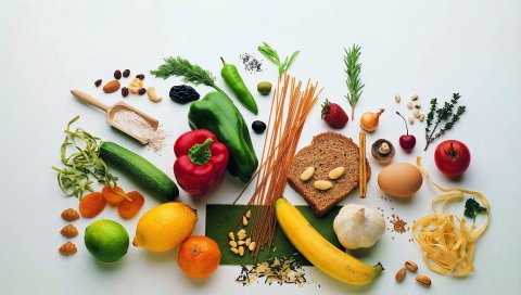 Овощи, фрукты, вкусные, полезные, ассорти