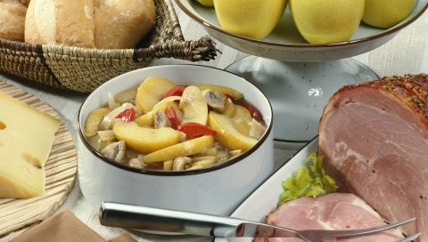 Супы, мясо, тарелка, еда, ужин