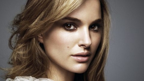 Natalie portman, взгляд, симпатичный, лицо, актриса, макияж