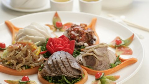 Мясо, овощи, еда, вкусные