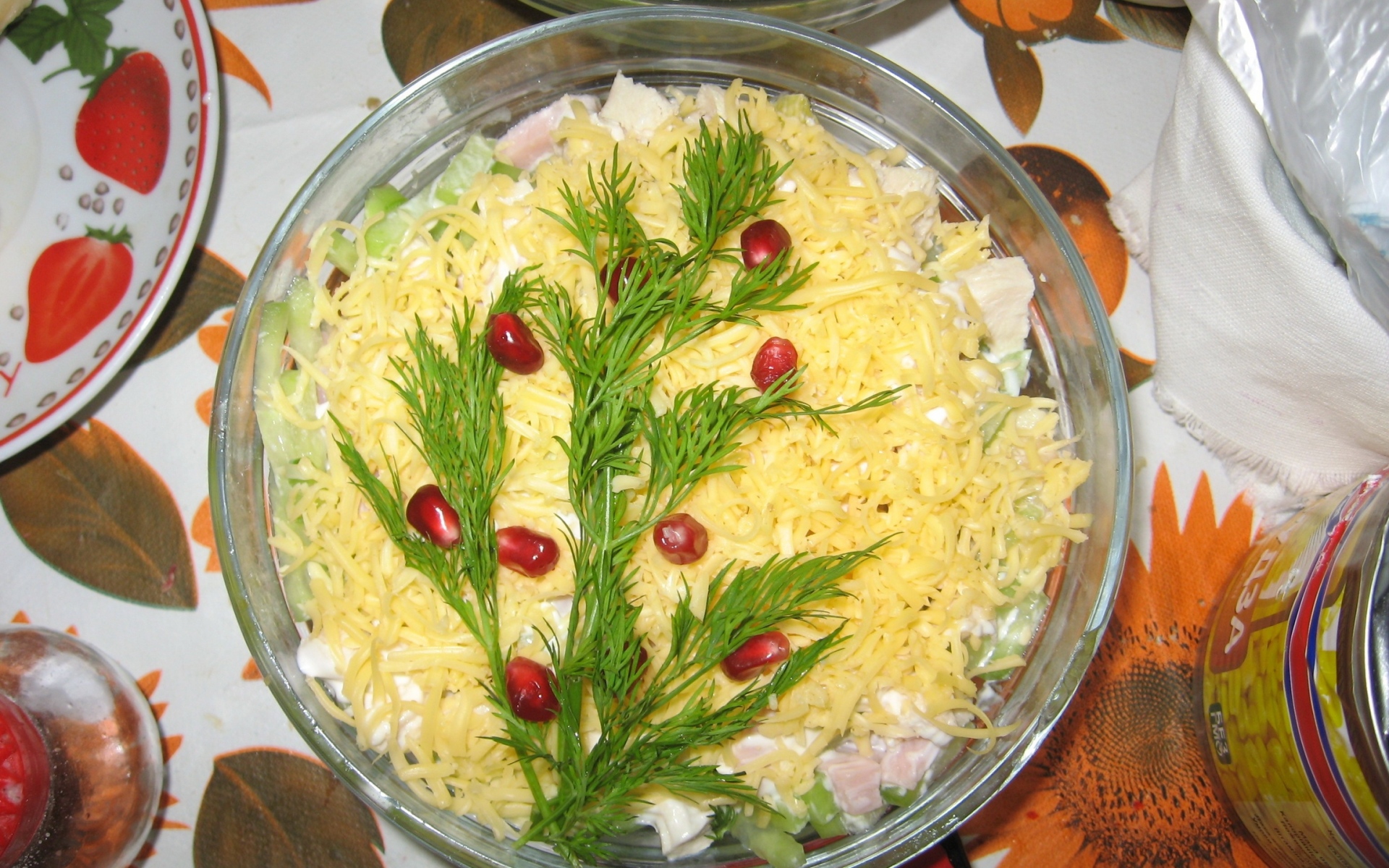 Картинки Салат, травы, листья, сыр, вкусный фото и обои на рабочий стол