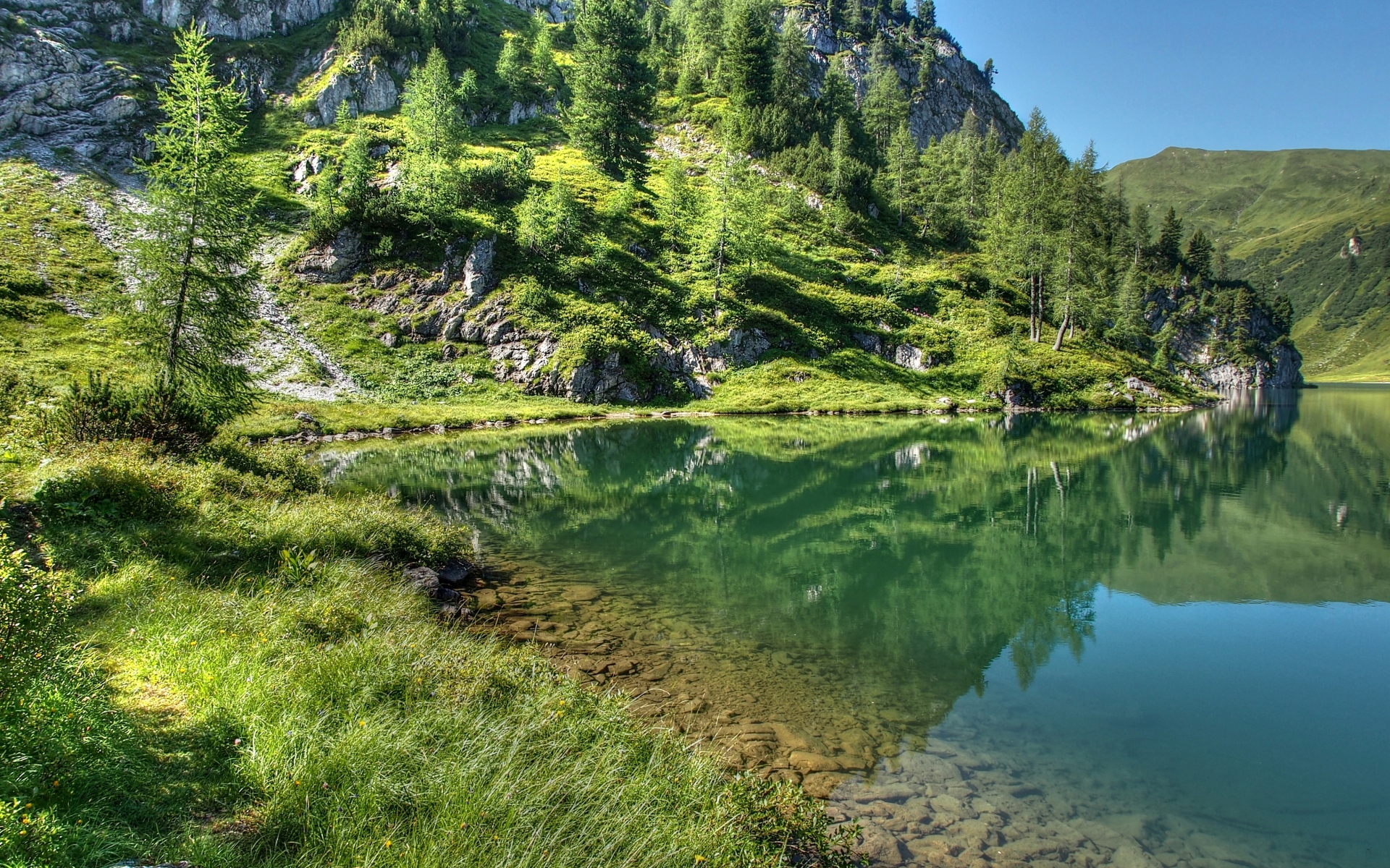 Картинки Горы, озеро, пейзаж фото и обои на рабочий стол