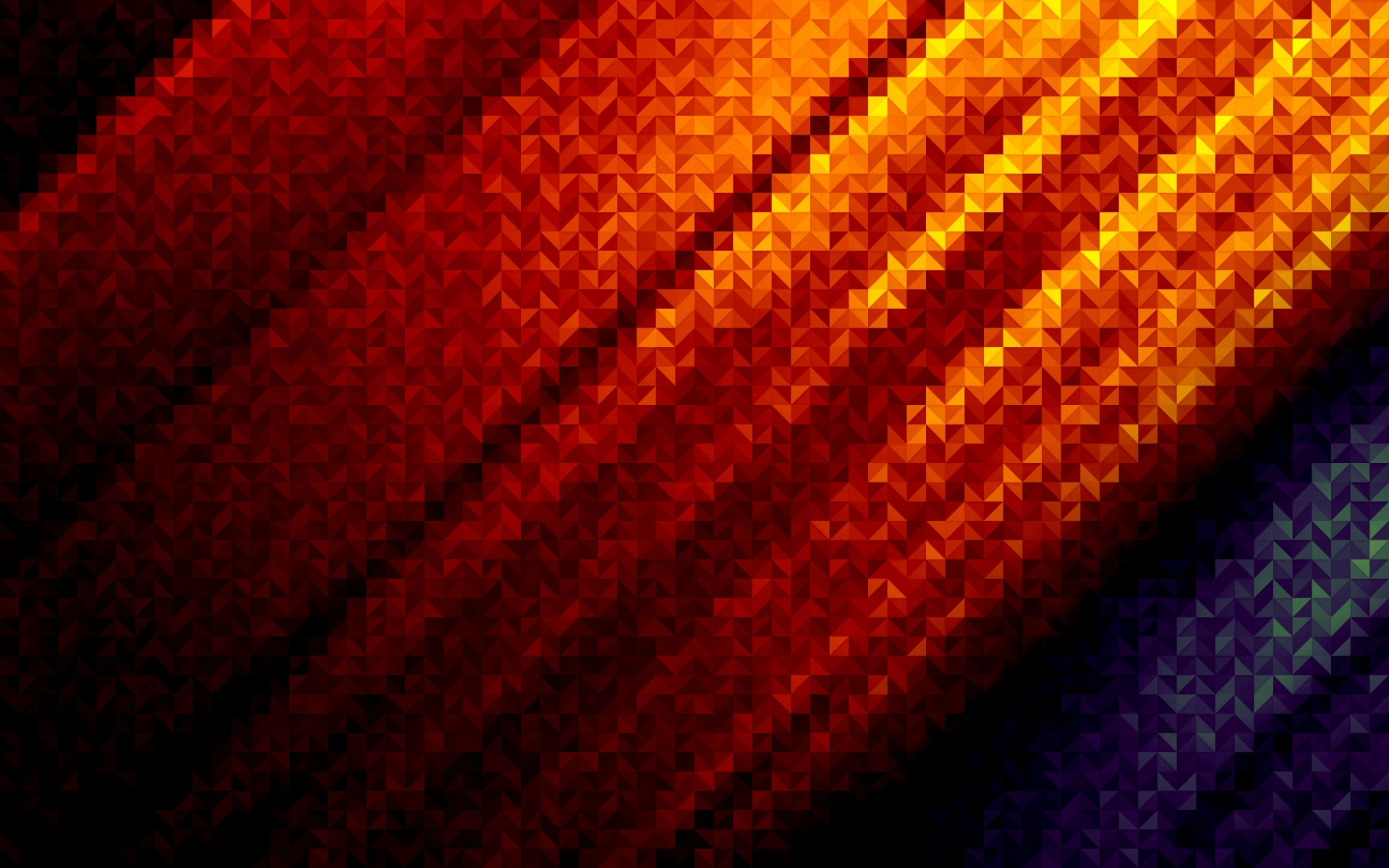 Картинки поверхность, рябь, фон, темный, огненное фото и обои на рабочий стол