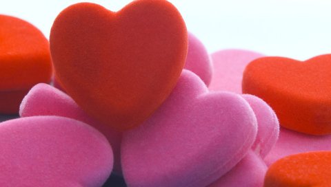 сердца, розовый, форма