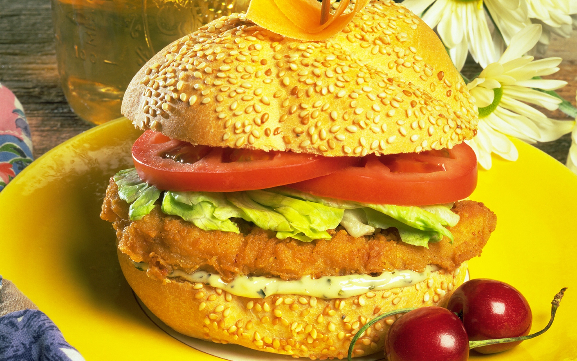 Картинки пищу, мясо,булочка фото и обои на рабочий стол