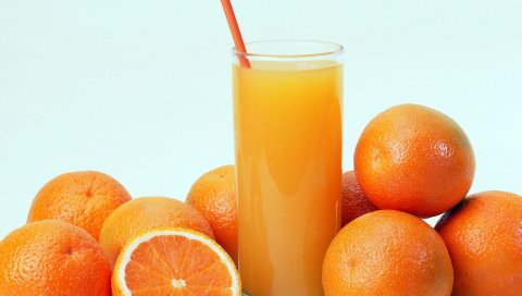 апельсины, сок, напитки, свежая