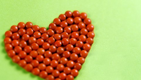 сердце, воздушные шары, фон, яркая