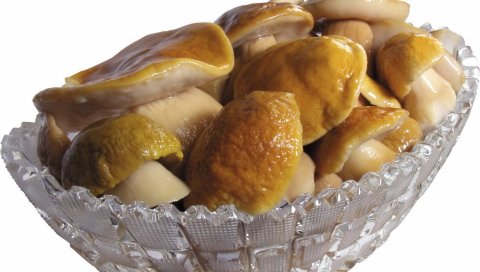 грибы, продукты питания, миски, маринованные