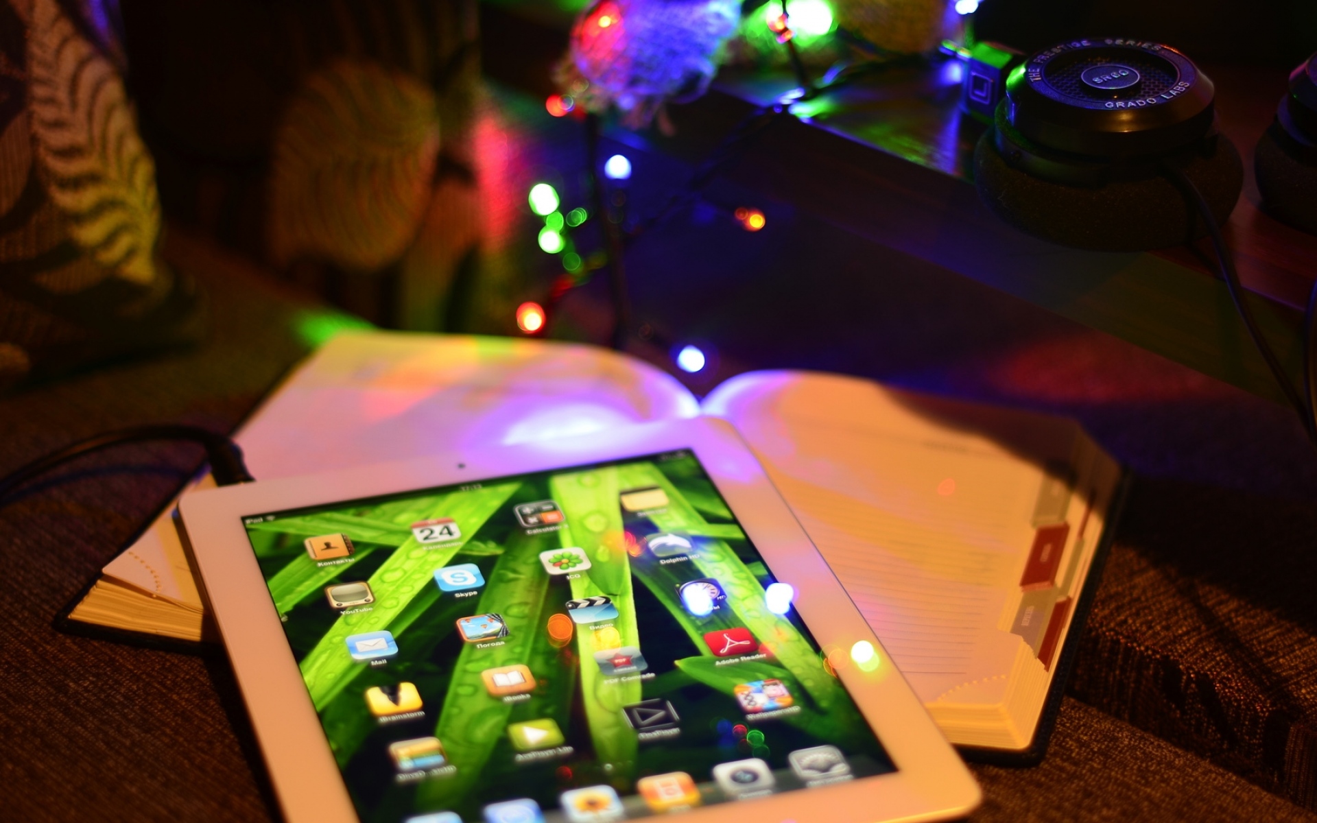 Картинки Ipad, праздник, света, новый год фото и обои на рабочий стол