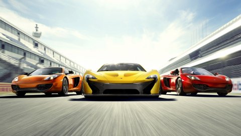 Автомобили, три, стиль, спорт
