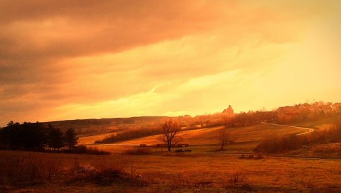 Природа, поле, осень, лето