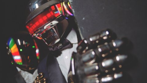Daft punk, шлем, человек, музыка