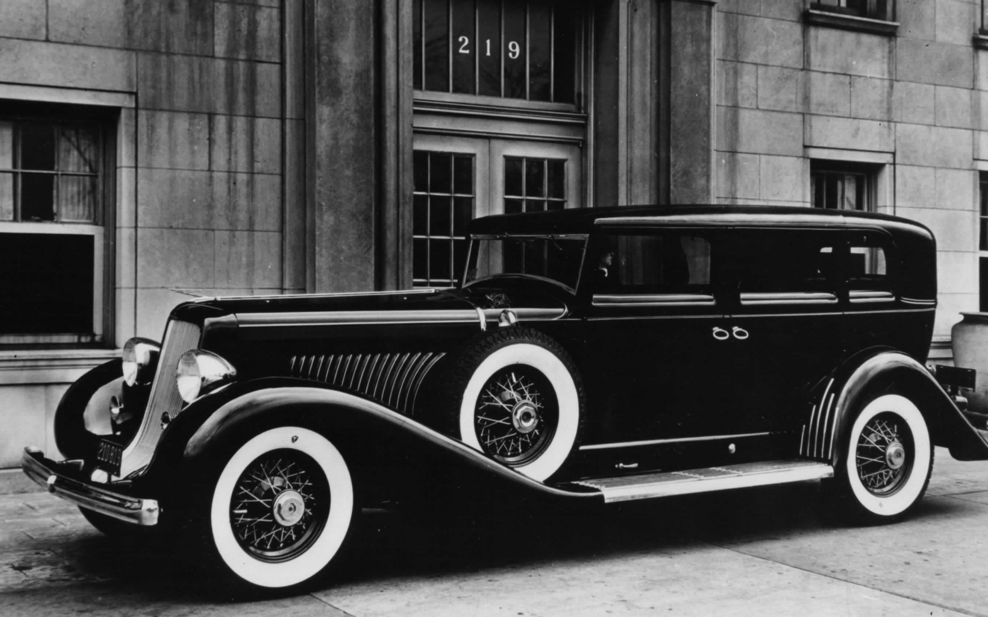 Картинки Duesenberg, 1934, автомобиль, ретро, черные, белые фото и обои на рабочий стол