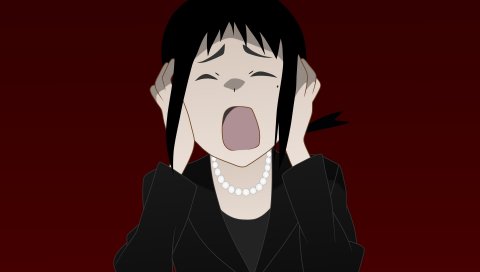 Sayonara Zetsubou сено, девушка, эмоция, плакать