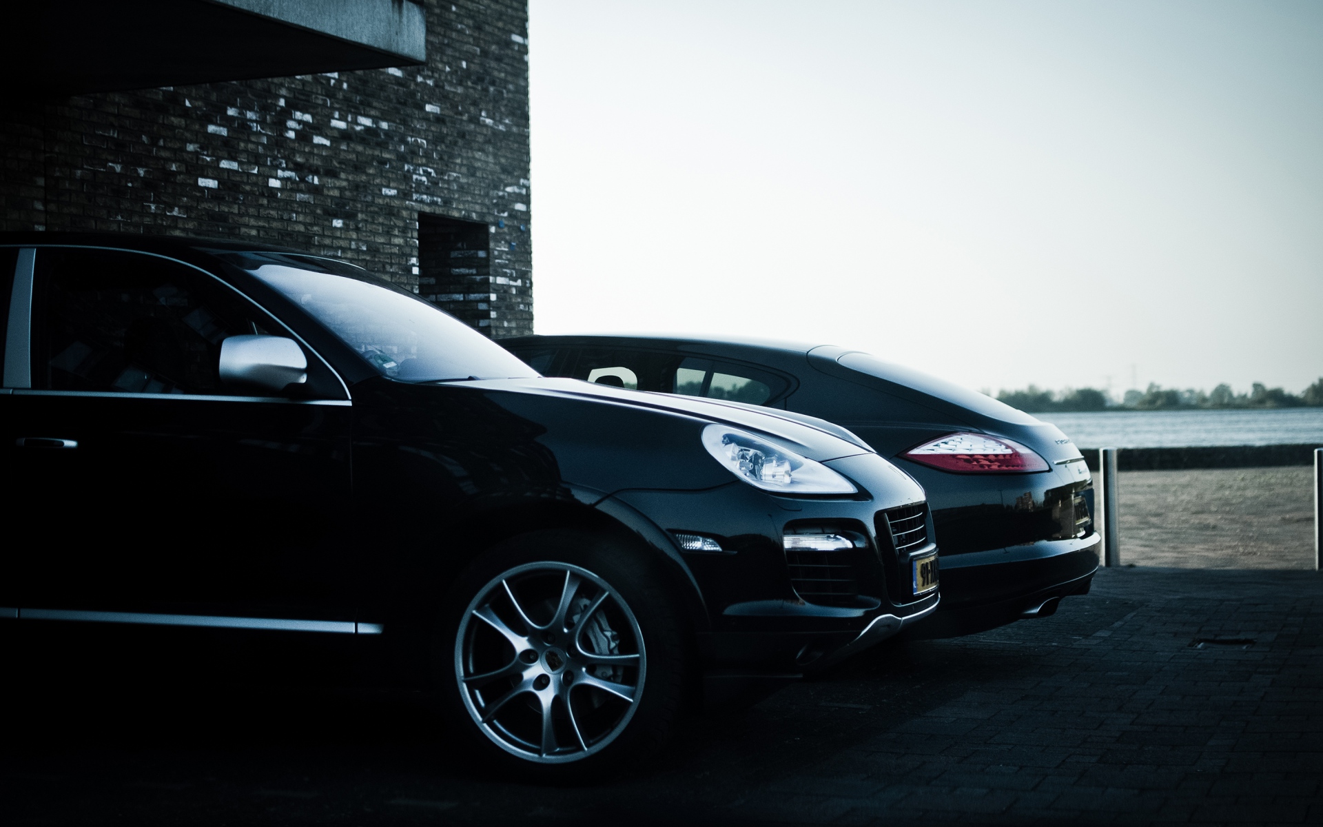Картинки кайенский, Panamera, порш, строительство, черная фото и обои на рабочий стол