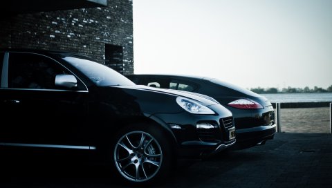 кайенский, Panamera, порш, строительство, черная