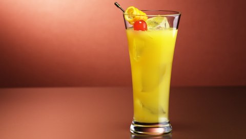 коктейль, ломтик лимона, маслины, мяты