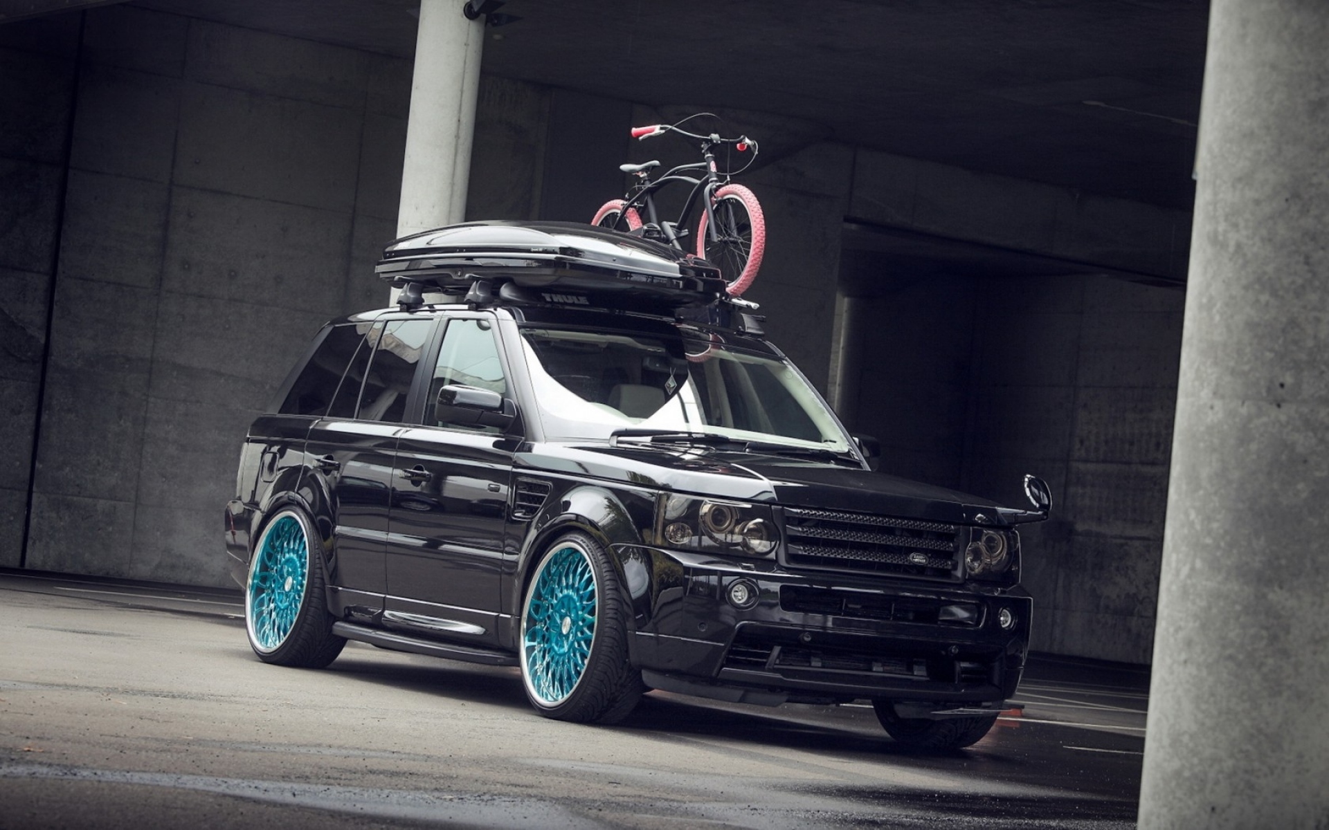 Картинки джип, черный, тюнинг, Land Rover фото и обои на рабочий стол