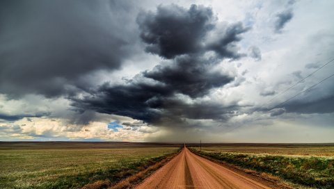 дорога, небо, природа,пейзаж