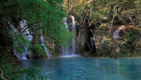 водопад, вода, природа