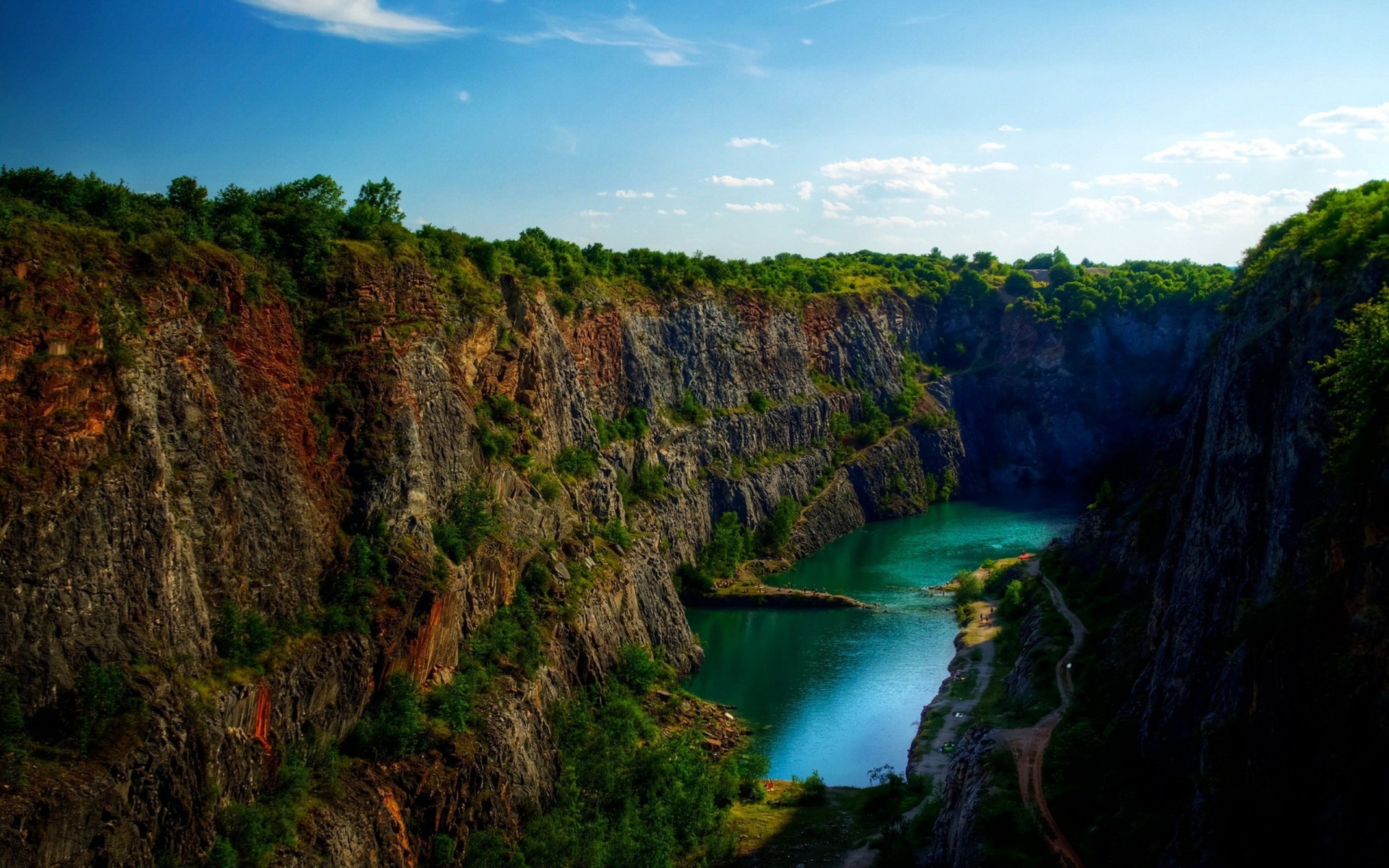 Картинки горы, трава, река, море, прекрасный, вечер фото и обои на рабочий стол