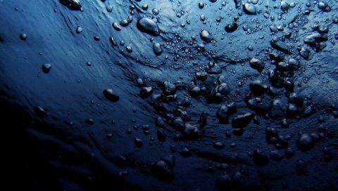 Вода, капли, темные