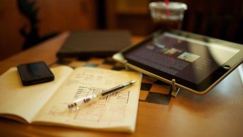 Ipad, iphone, ручки, блокноты, кофе, starbucks