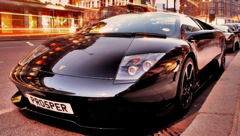 Черный, автомобиль, стиль, комфорт, спорт, lamborghini murcielago