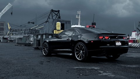 Chevrolet, camaro, черный, автомобили, авто