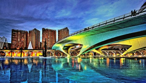 Валенсия, Испания, город, hdr