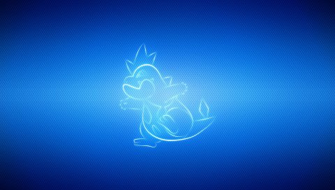 Прыжок, покемон, синий, croconaw