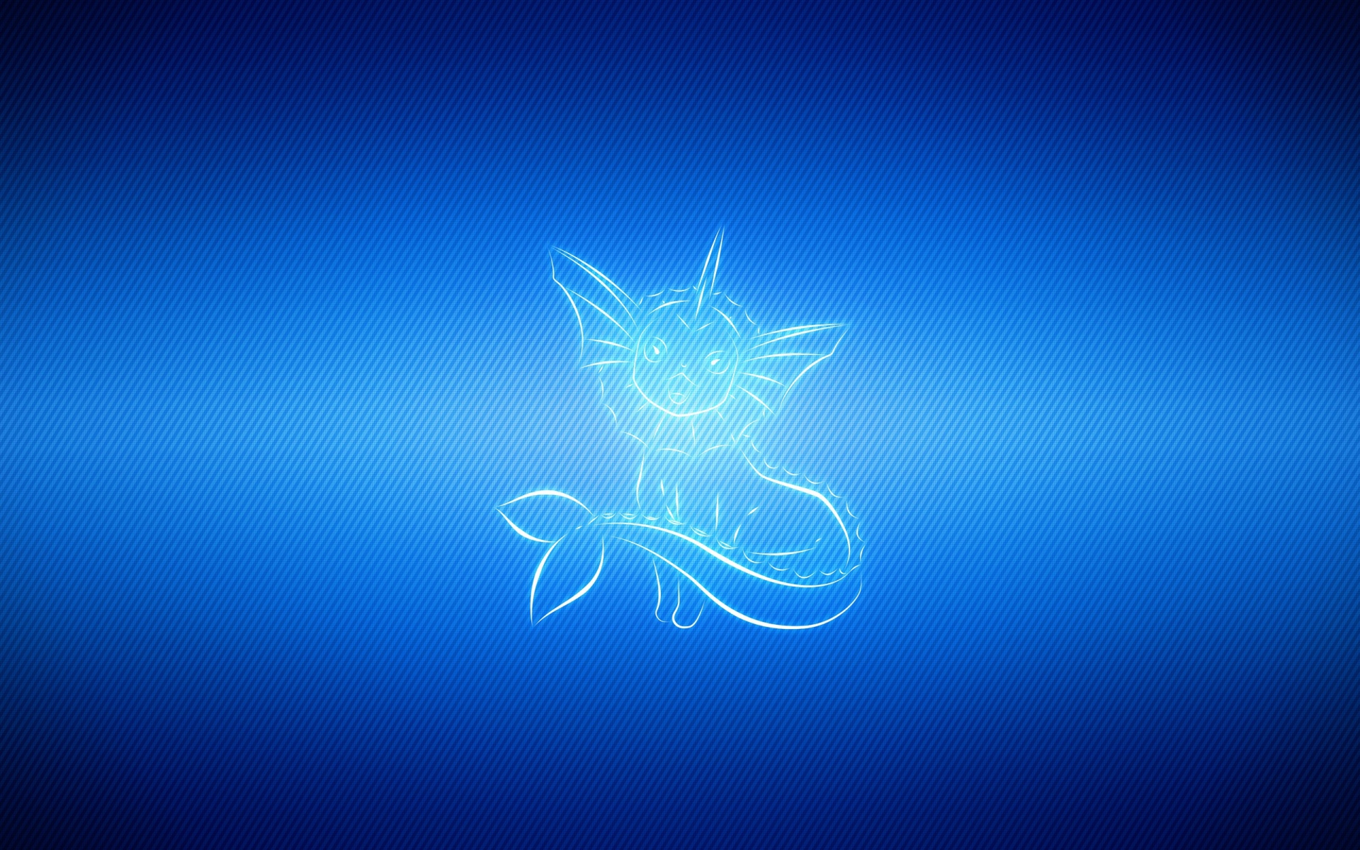 Картинки Vaporeon, свет, линия, покемон синий фото и обои на рабочий стол