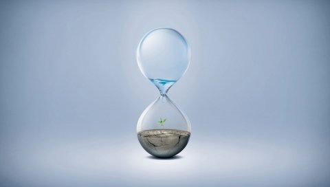 Часы, стекло, вода, капля, растение, земля