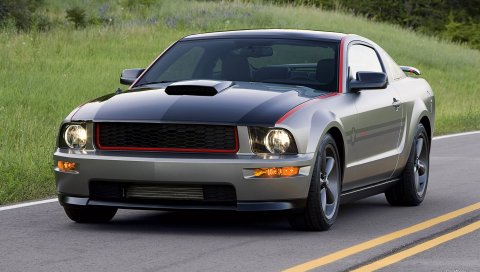 Ford, mustang, auto, street, traffic
