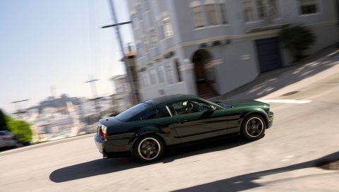 Ford, mustang, зеленый