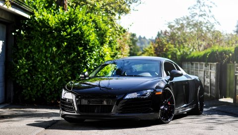 Audi r8, стиль, автомобили, темные