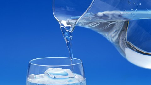 вода, лед, графин, стекло