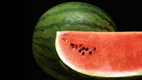 арбуз, ягоды, продукты питания, вкусный