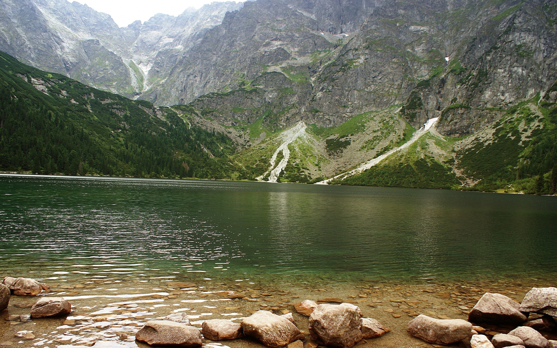 Картинки горы, озеро, скалы фото и обои на рабочий стол