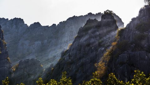 горы , небо, трава