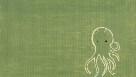 осьминога, рисунок, фон, поверхностные