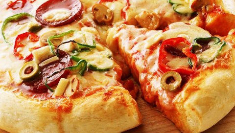 пицца, овощи, продукты питания