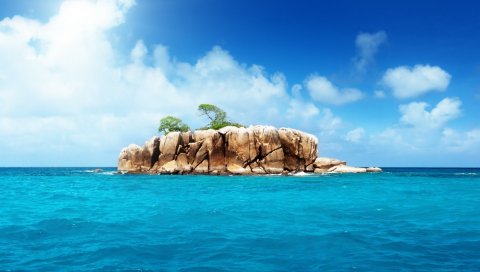 остров, скалы, море