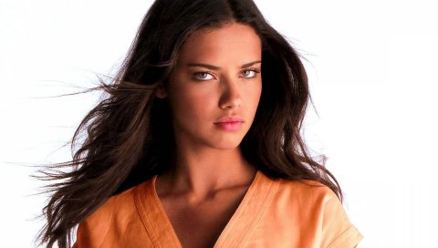 Adriana lima, брюнетка, глаза