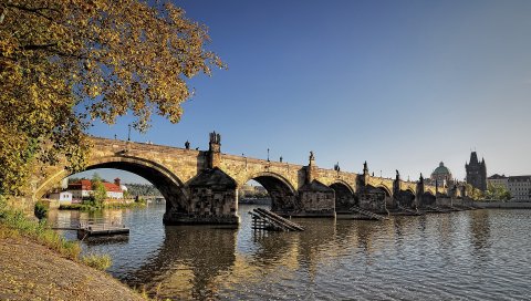 Чехия, Прага, город, мост