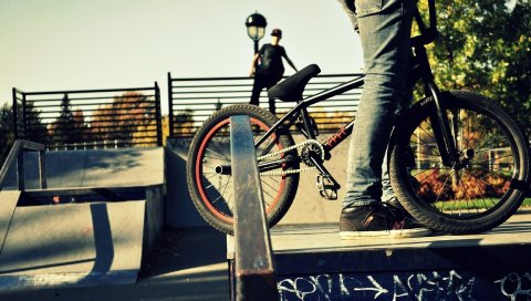 Спорт, люди, bmx, велосипед