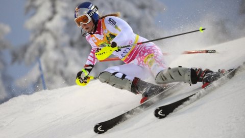 Спорт, lindsey vonn, катание на лыжах