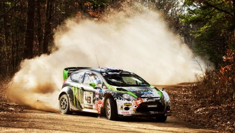 Камни, wrc, 2012, ford fiesta, дрифт, ралли, вскрытие, грязь, пыль