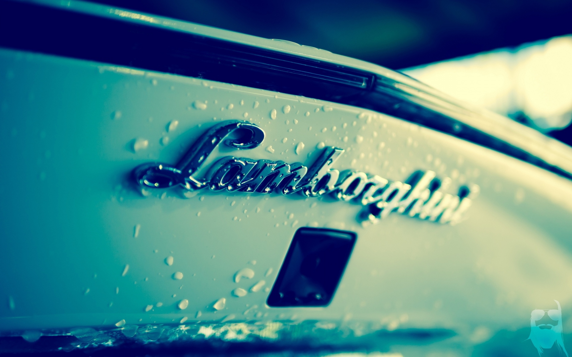 Картинки Lamborghini, макро, капли фото и обои на рабочий стол