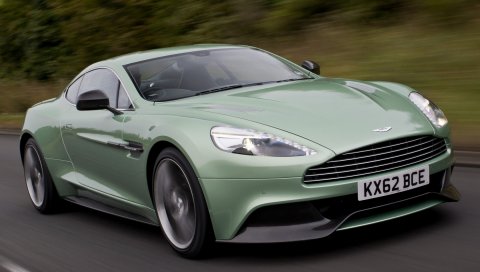 суперкар, зеленый, Aston Martin